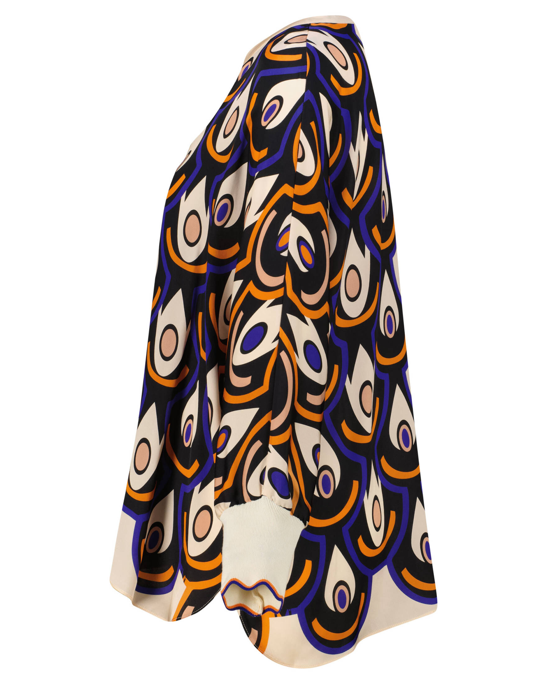 IVI Collection| Damen Tunikabluse mit Seide