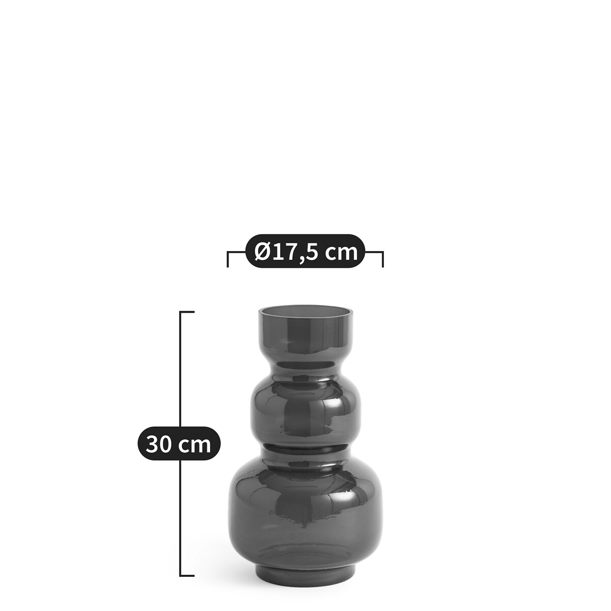 LA REDOUTE INTERIEURS<br>Vaso de vitral Alt.30 cm, Veranna
