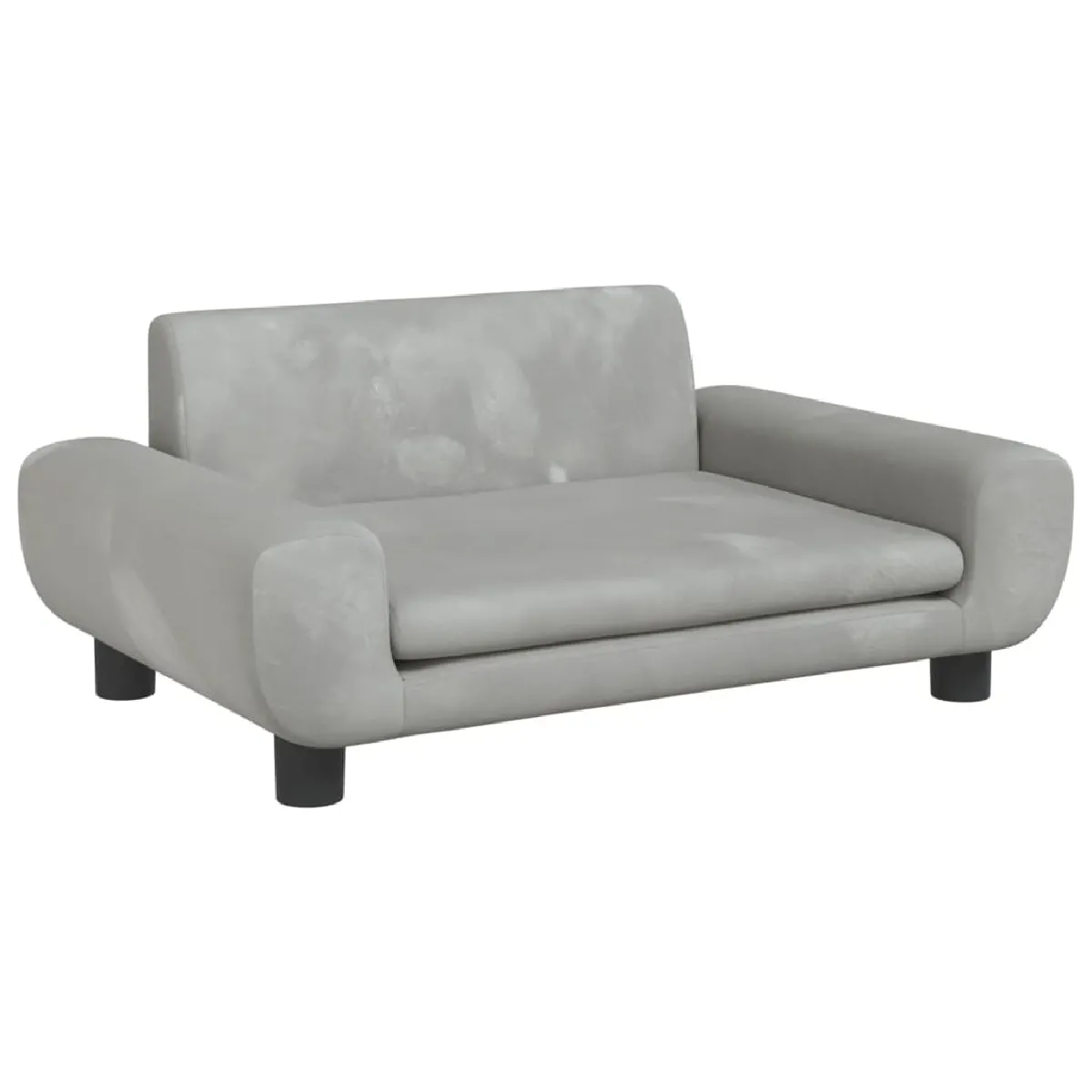 vidaXL Canapé enfants gris clair 70x45x33 cm