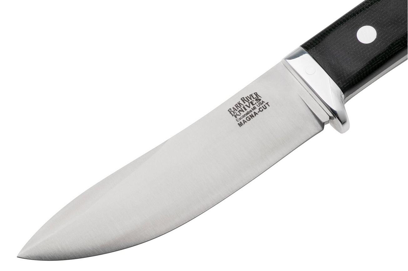Bark River Classic Semi Skinner BR-02-182-001 CPM MagnaCut, Black Canvas Micarta, bushcraftmes