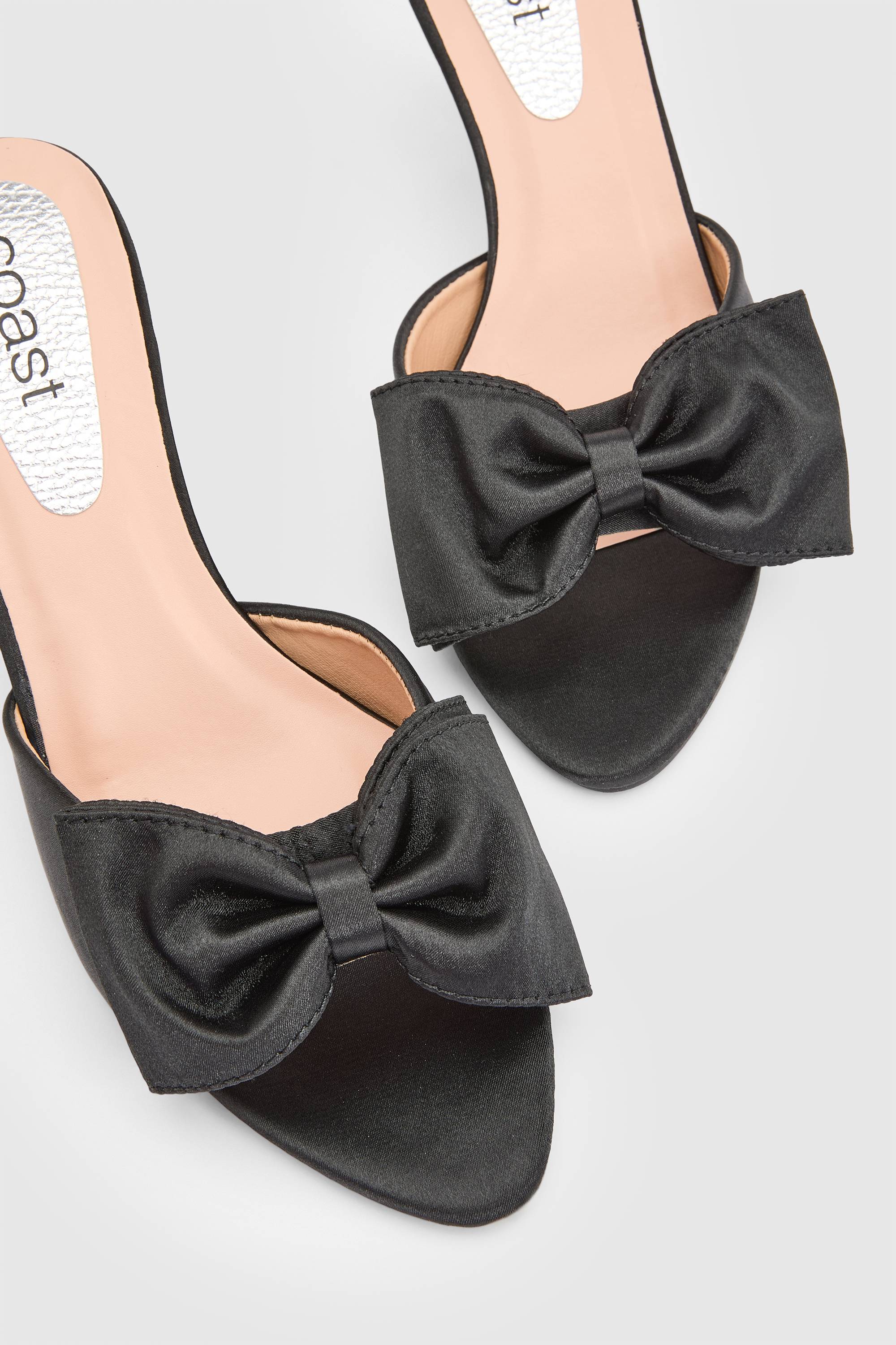 Coast Mules Lia À Talon Aiguille Haut Avec Nœud En Satin