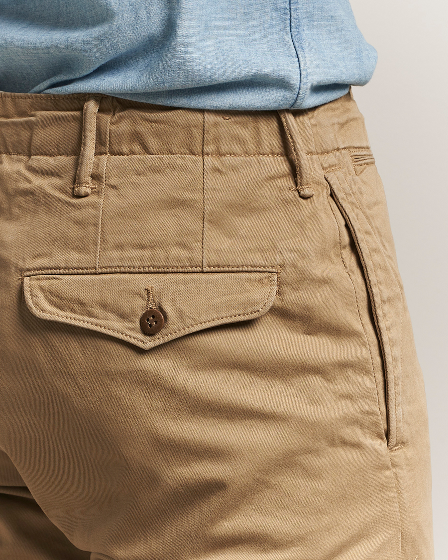 RRL Officers Flat Pants Military Khaki
