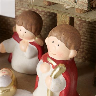 Crèche de Noël lumineuse