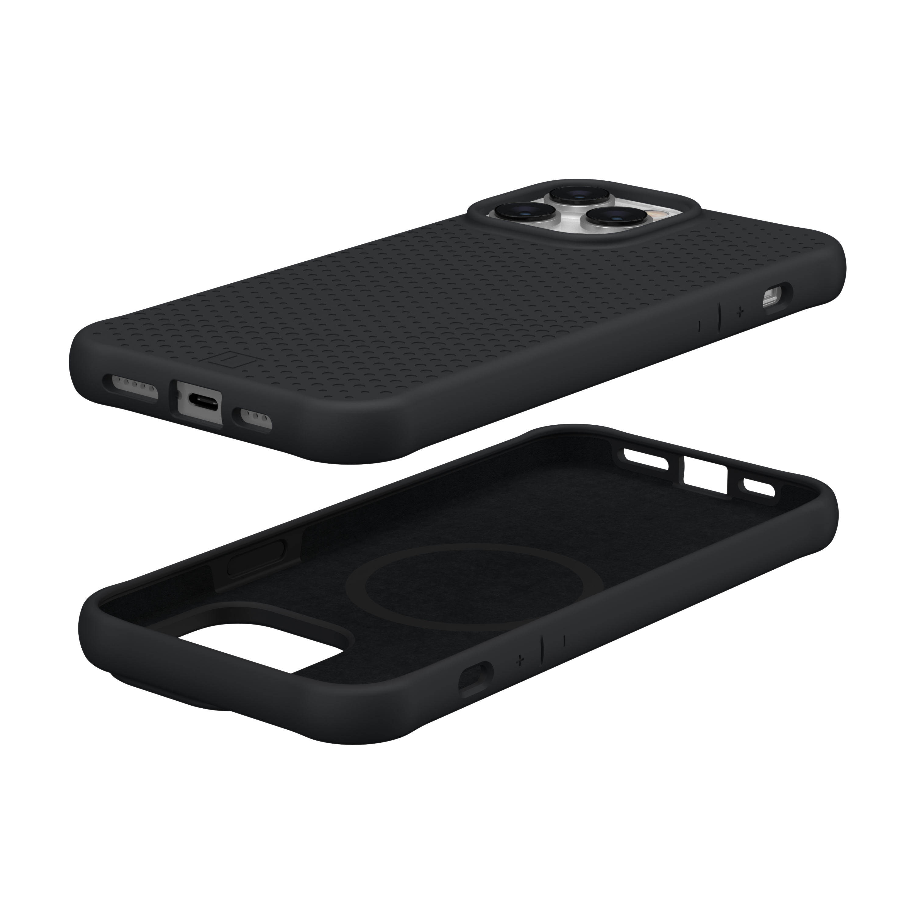 UAG Urban Armor Gear [U] - iPhone 14 Pro Max Antimikrobielle Hybrid MagSafe Hardcase Schutzhülle Dot (114083314040) - Schwarz