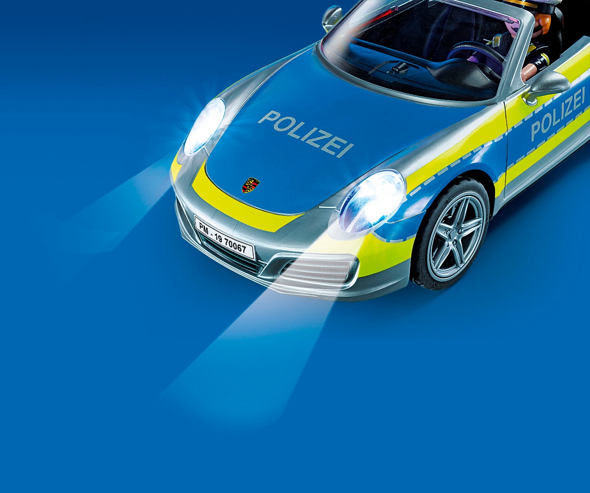Playmobil® Konstruktions-Spielset »Porsche 911 Carrera 4S Polizei (70067), My Action Heroes« Made in Germany
