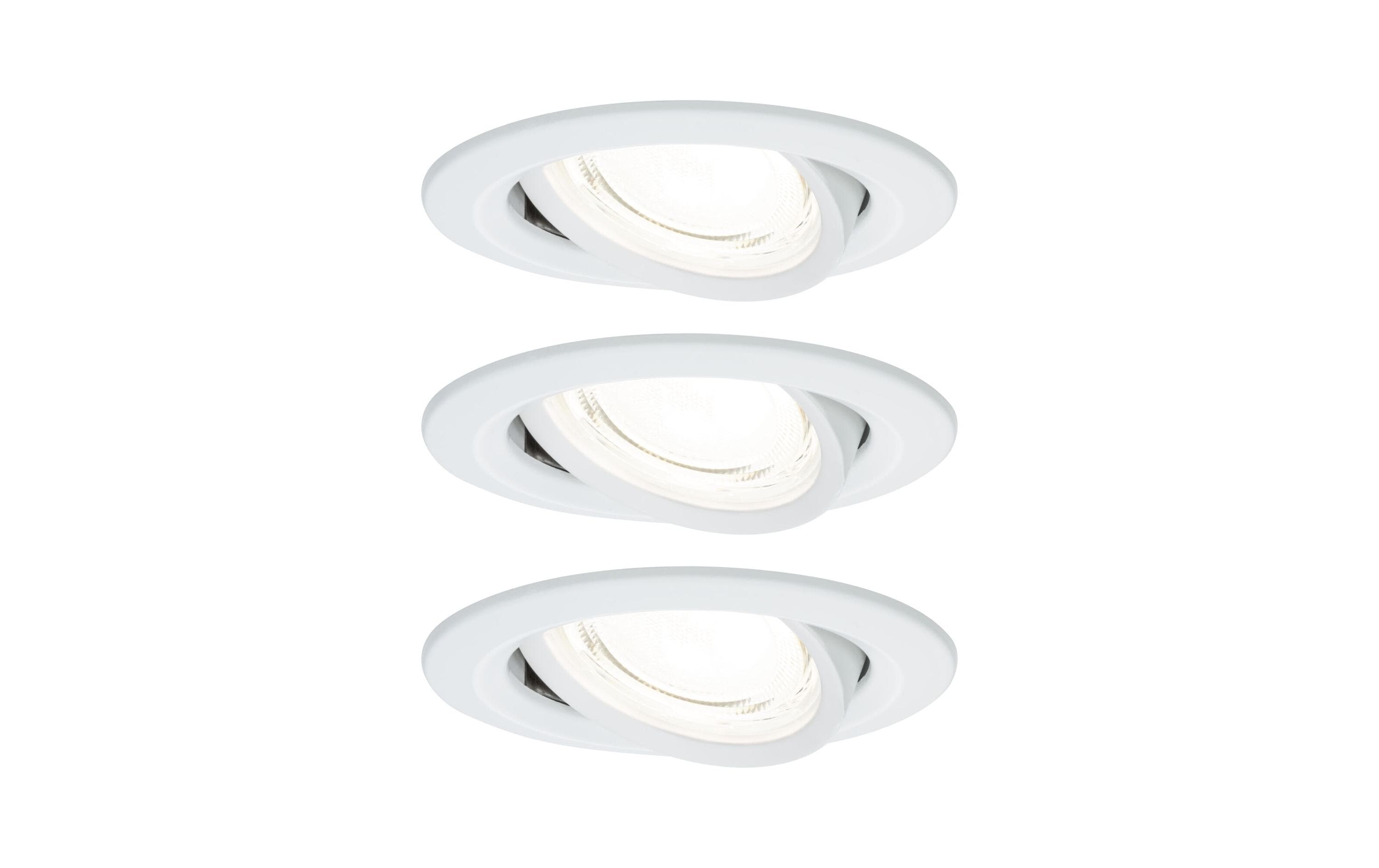 Einbauleuchte LED Nova Plus 3-Set WeissRunde Einbauleuchte