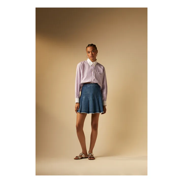 Tressé Jupe Jini Denim | Bleu