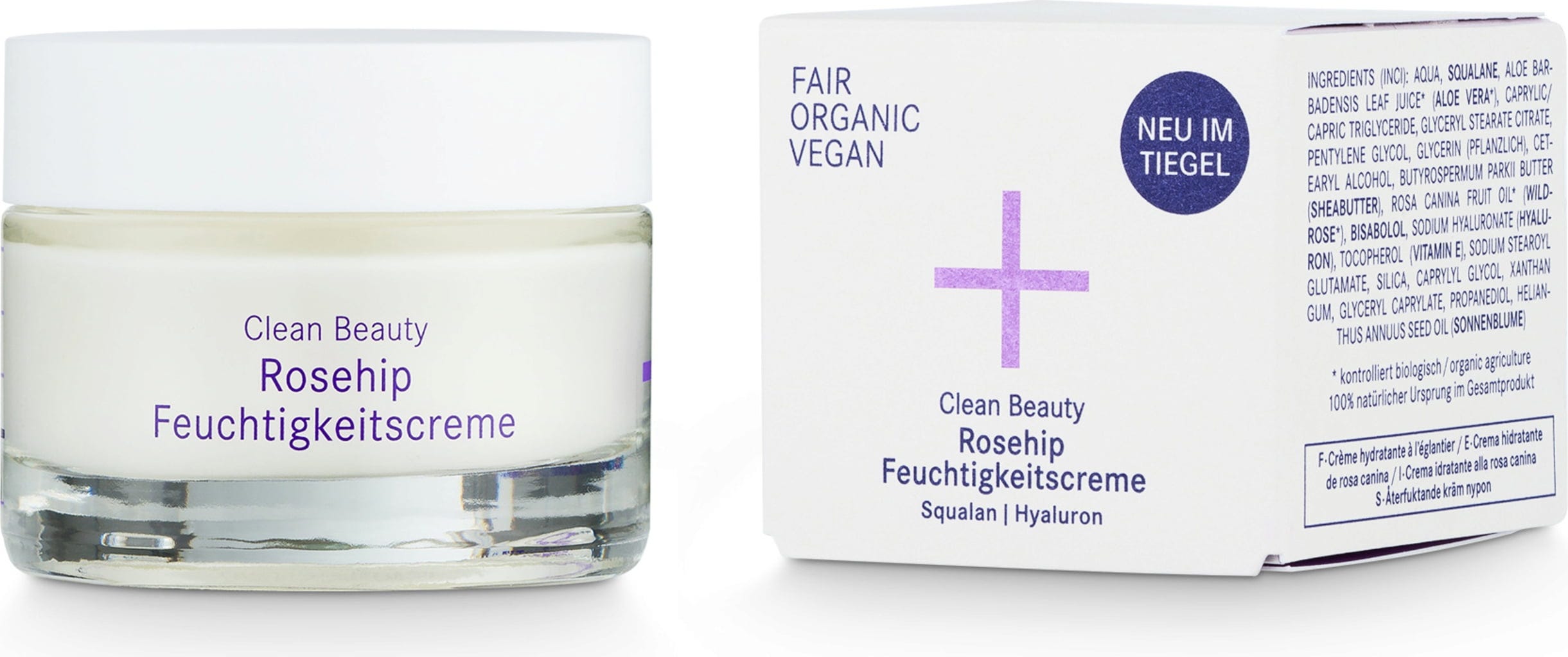 i+m  Clean Beauty Rosehip Feuchtigkeitscreme, 30 ml