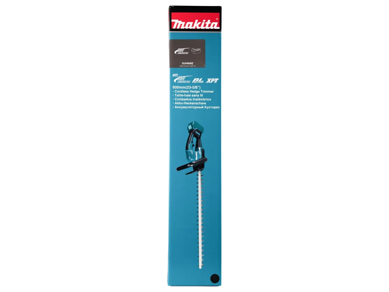 Makita DUH606Z - Hæktrimmer - ledningfri - 18 V - intet batteri - 4000 spm - 60 cm - Skærekapacitet 20 mm - tandmellemrum: 30 mm - 2.7 kg - SOLO