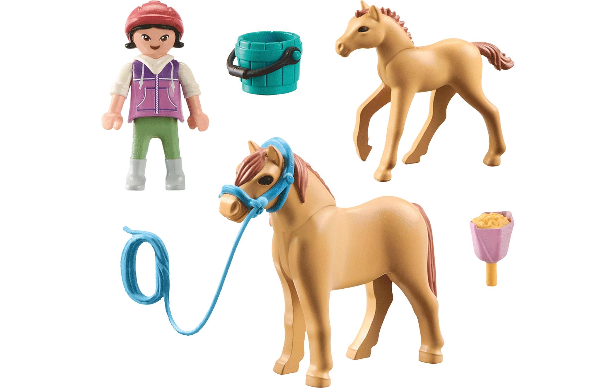 Horses of Waterfall Kind mit Pony und Fohlen 71498Pferde-Spielset