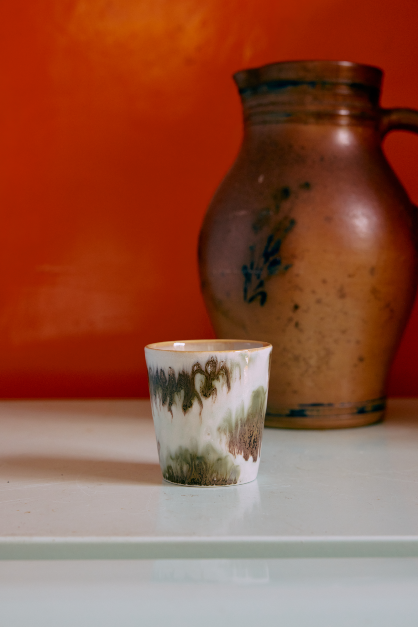 Servies 70's Ceramics koffie mok Surreal - set van 6