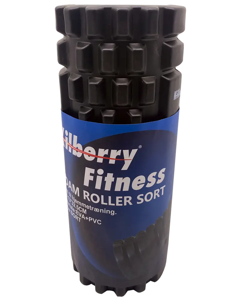 Kilberry Fitness Foam roller 13 x 32,5 cm - sort