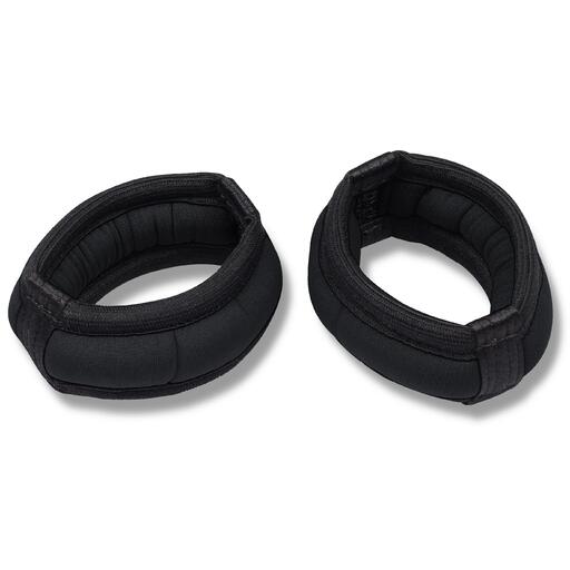 Pulseiras de neoprene com peso e enchimento de grânulos de metal índigo, 2 unidades de 0,2 kg cada.