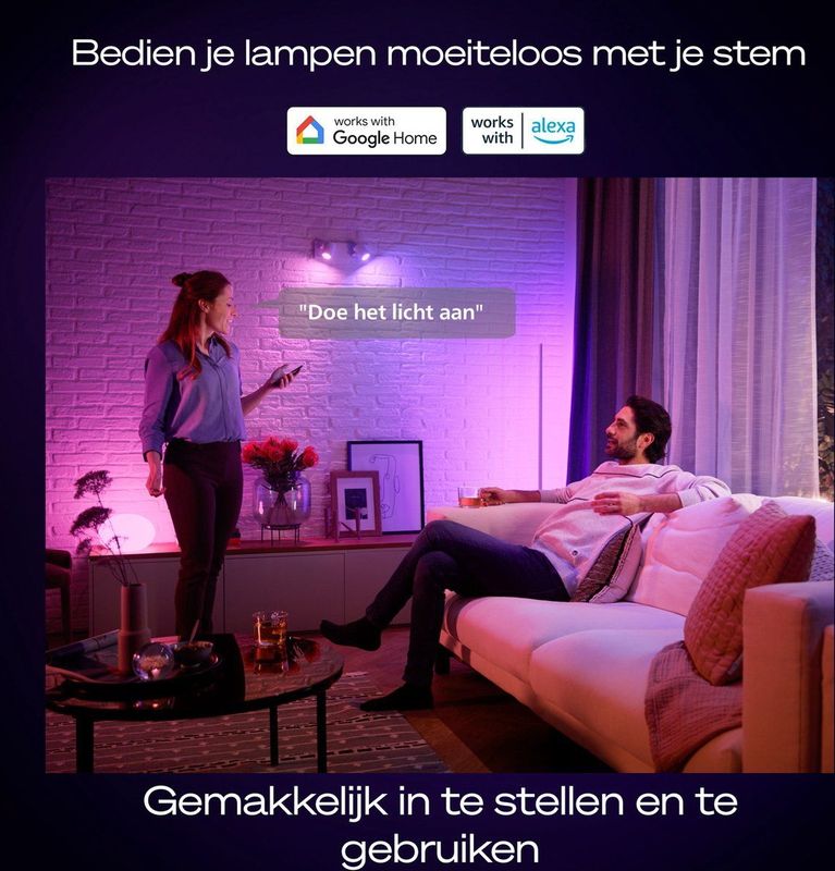 Philips - Hue Bridge Pro - Starterkit - Met LED Dimmer Switch