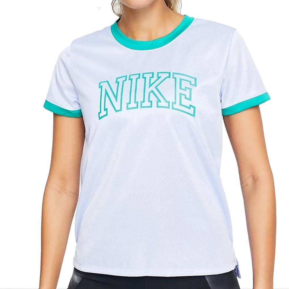 Nike T-shirt Bleu Femme Nike Swoosh