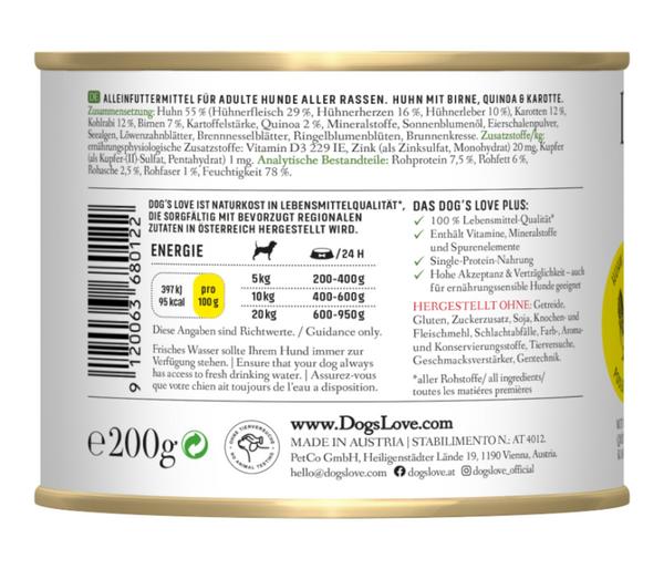 DOG'S LOVE Nassfutter für Hunde Adult, 6 x