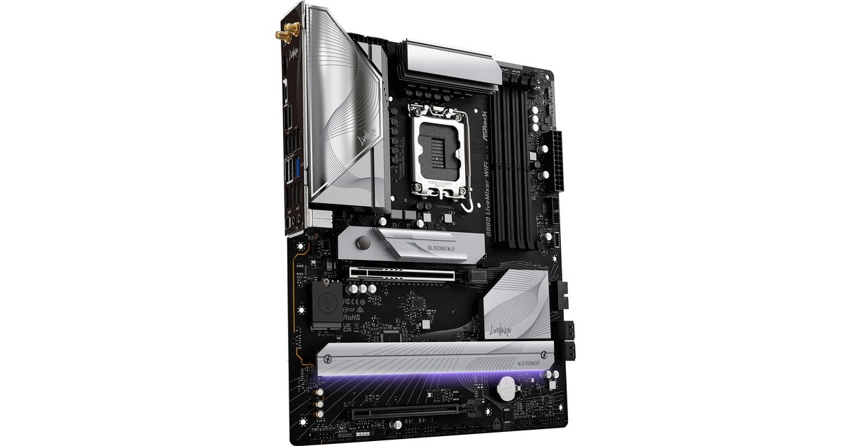 ASRockB860 LiveMixer WiFi socket 1851 moederbord  (RAID, 2.5 Gb-LAN, Wi-Fi, BT, Sound, ATX)