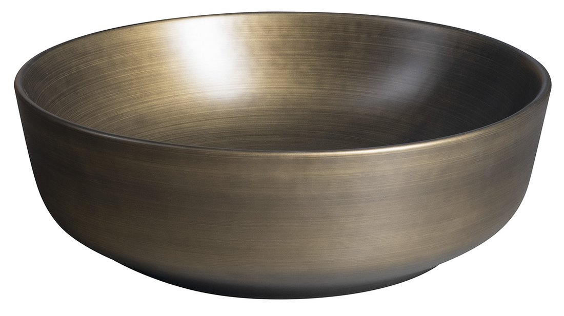 Sapho Priori keramische ronde waskom 41.5cm brons