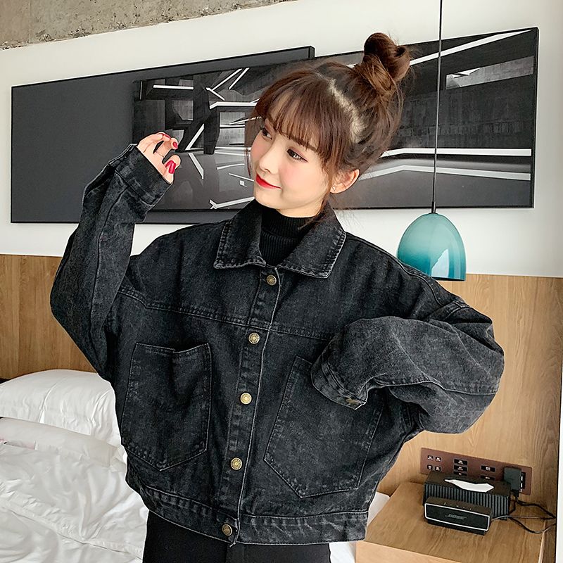 Miss Kekeli - Oversized cropped denim jack