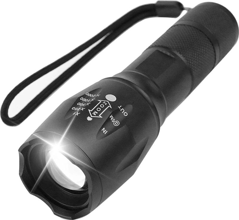 Militaire Zaklamp - Aluminium - 1000 LUM - Uitschuifbaar - IP44