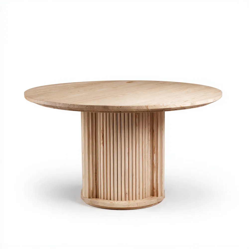 Runder Esstisch 120x120x75 cm - Natur - Skandinavisches Design