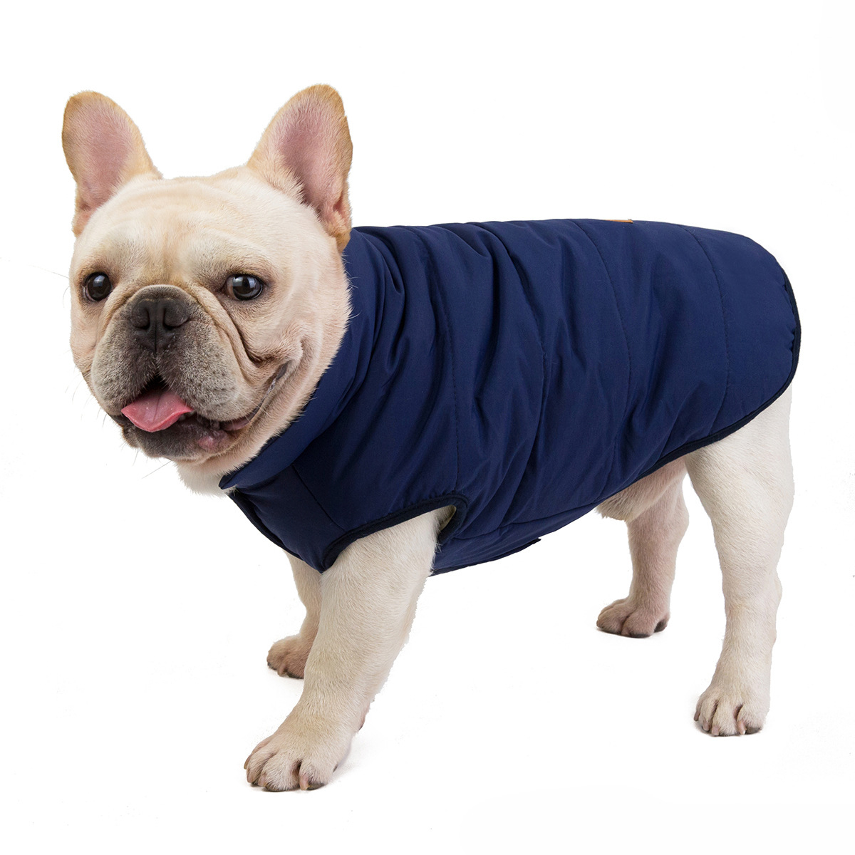 (Gr. S) Hunde Weste Warme Haustier Kleidung Winter Jacke - Dunkelblau
