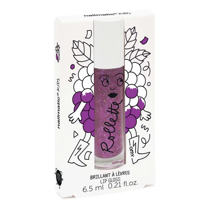 Nailmatic Kids Rollette brillant à lèvres mûre - 6,5 ml | Violet