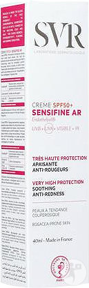 SVR Sensifine AR Crème IP50+ Peaux Sensibles À Tendance Couperosique Tube 40ml