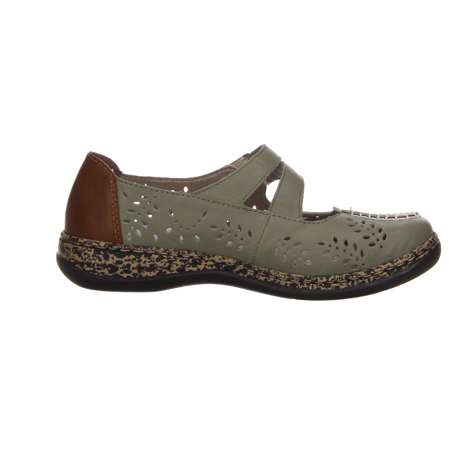 Rieken Spangenschuhe grün grün