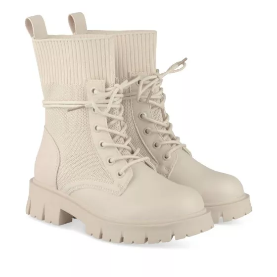 Bottines BEIGE LOVELY SKULL