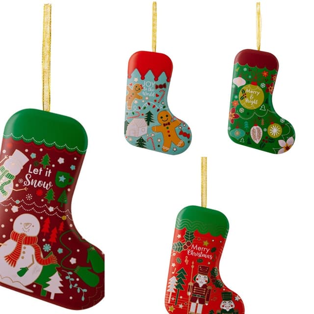 Julestrømpe Shape Opbevaringsboks hængende ornament jul