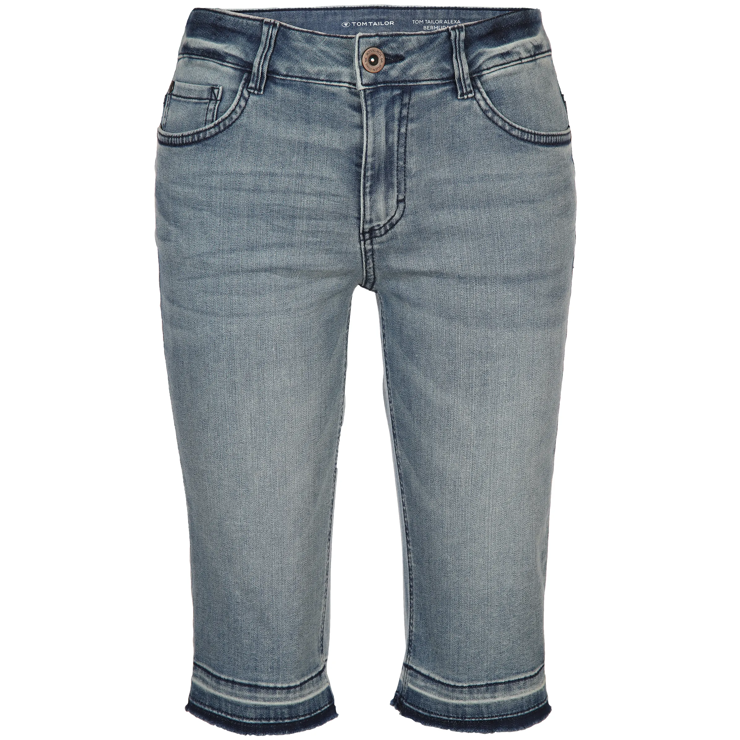 Damen Bermuda mit Saumkante