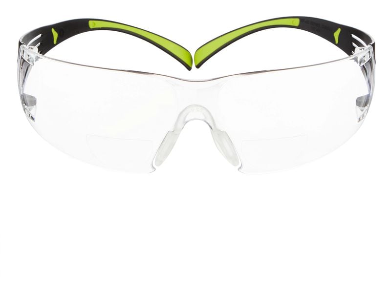 3M Schutzbrille SecureFit 425 mit  2.5 Dioptrie, Transparen Bügelbrille mit Lesebrille SF425 und  2.5 Dioptrie