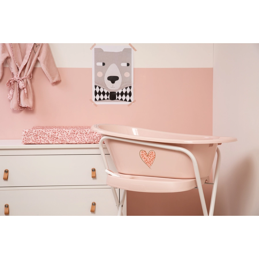 bébé-jou® Baby Badewanne Click Leopard Pink