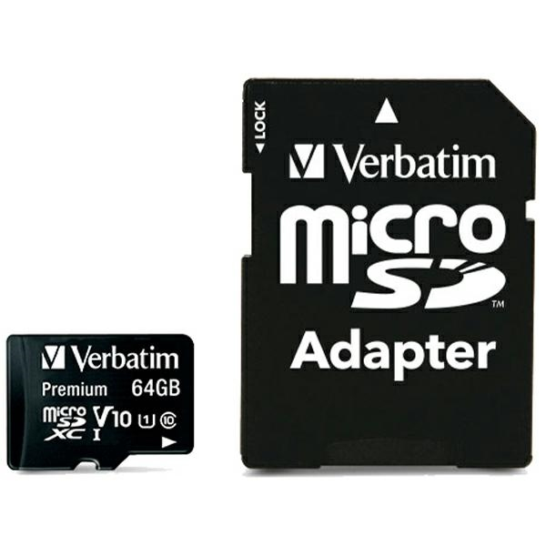 64GB Micro SDHC TransFlash Speicherkarte   SD Adapter Class 10 U1 UHS-I (44084)