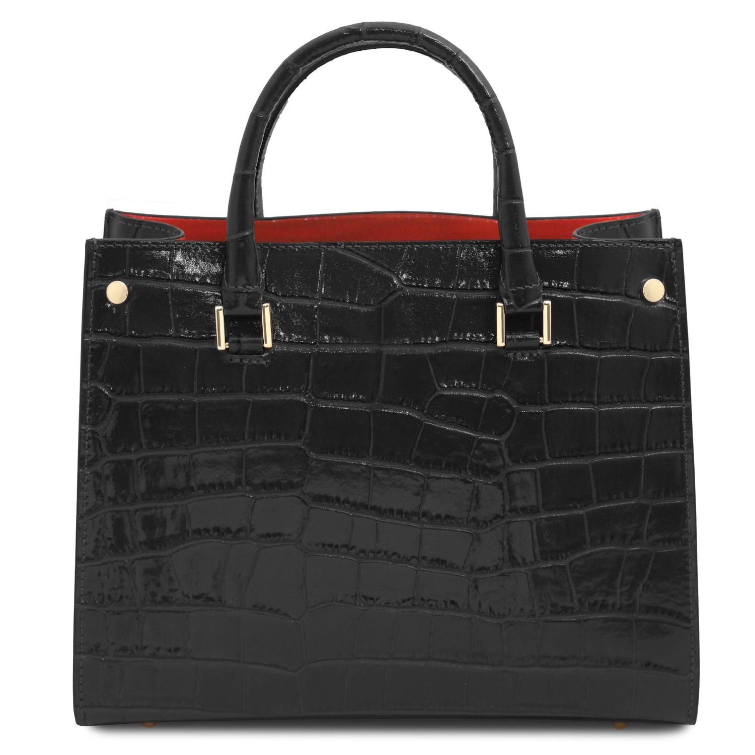 TL142504 – Croque – Croc print leren Handtas