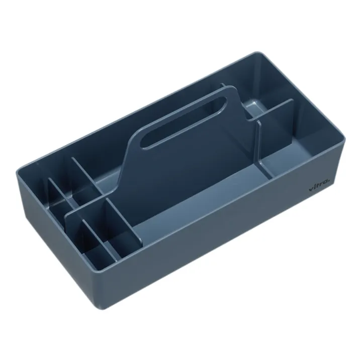 Vitra Rangement Toolbox en plastique recyclé - Arik Levy | Bleu de mer