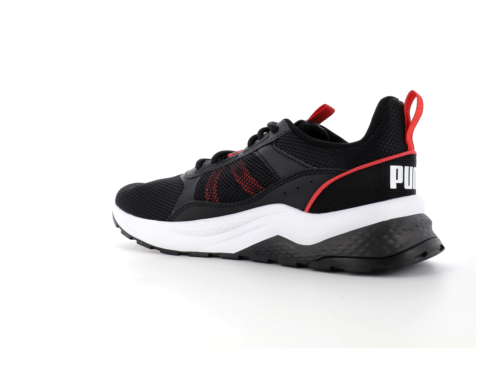 Puma-389213 Matières combinées Noir Rouge