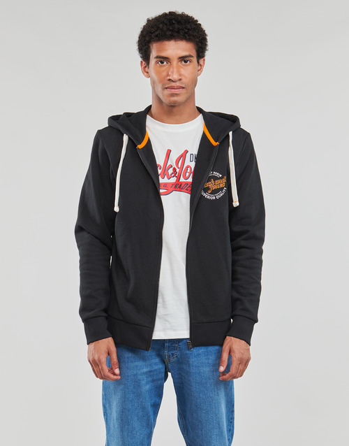 Jack & Jones - JJMIKK SWEAT ZIP HOOD - Noir