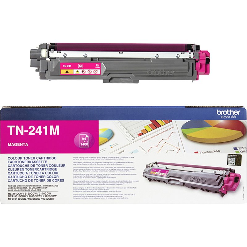 Toner brother TN241 couleurs séparées pour imprimante laser
