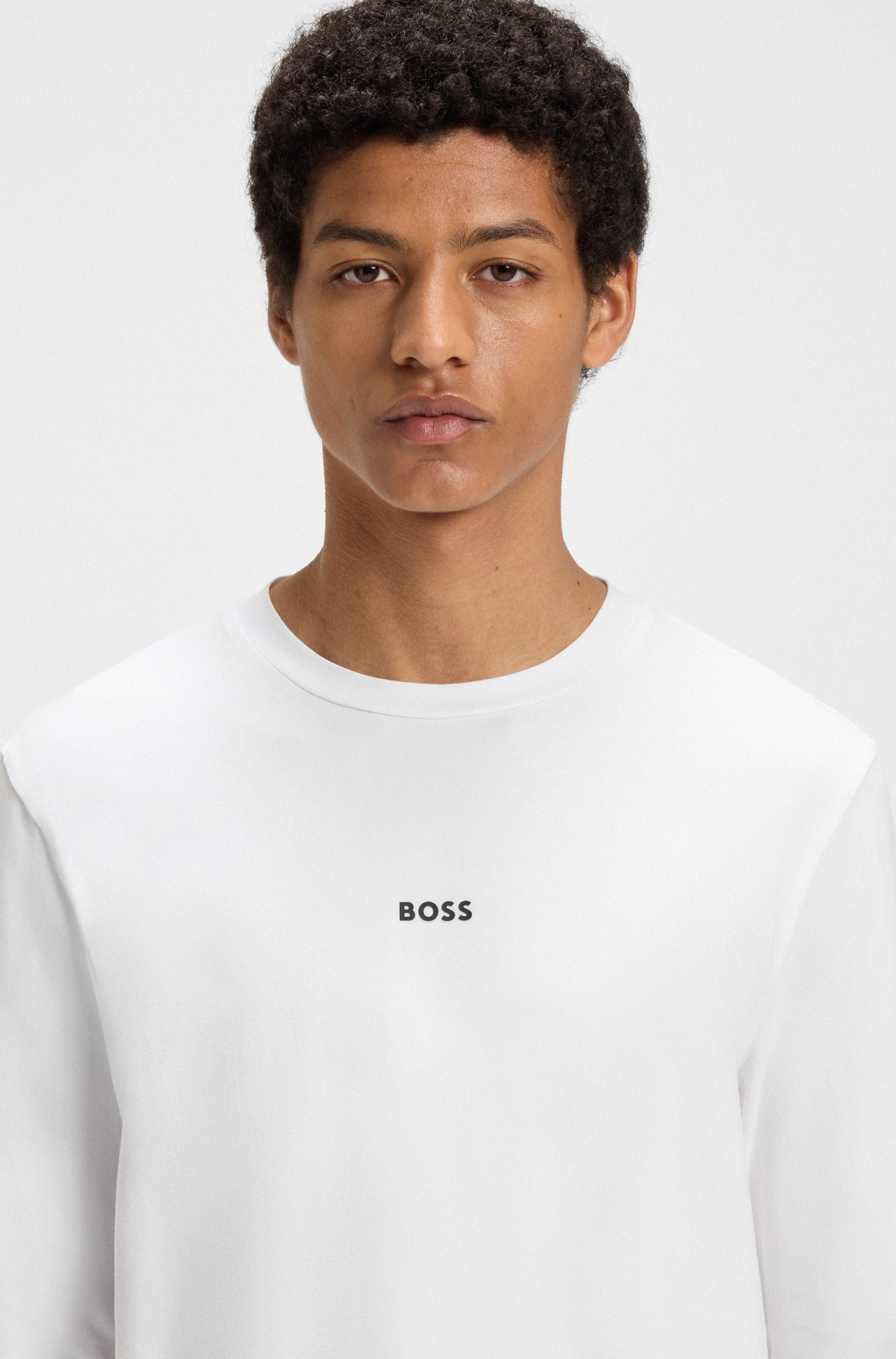 BOSS ORANGE Langarmshirt »TChark«, mit Rundhalsausschnitt