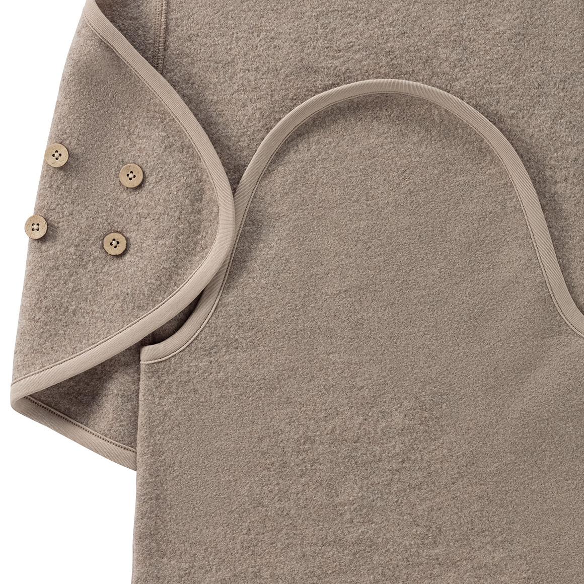 Topomini Pure Collection Newborn Wollwalk-Fußsack hellbraun