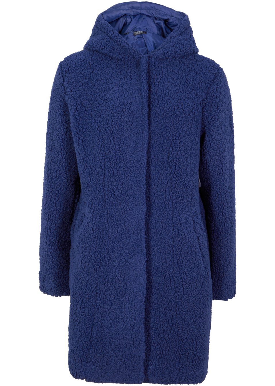 Veste en maille peluche à capuche