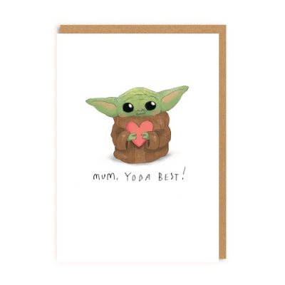 Yoda Best Greetings Card