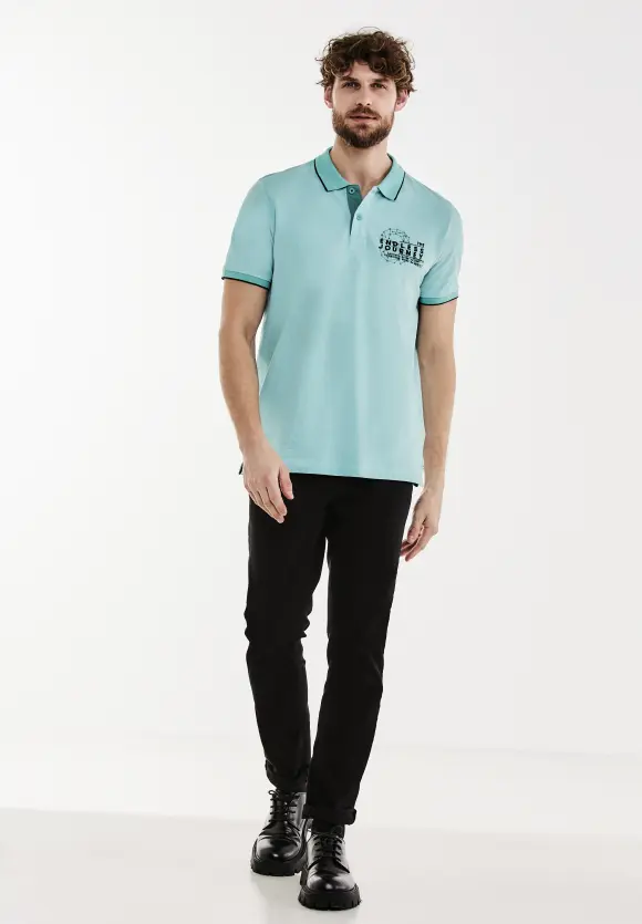 Oxford Poloshirt - aurora turquoise