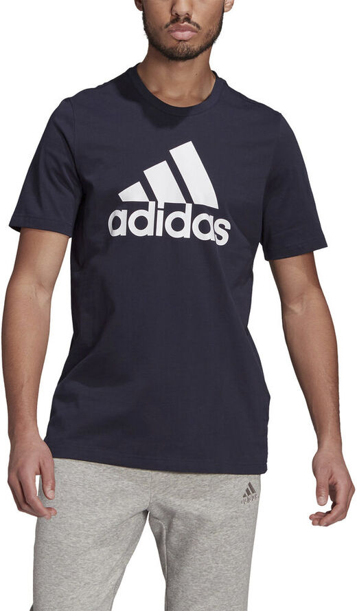 adidas Essentials Big Logo T-shirt Blå