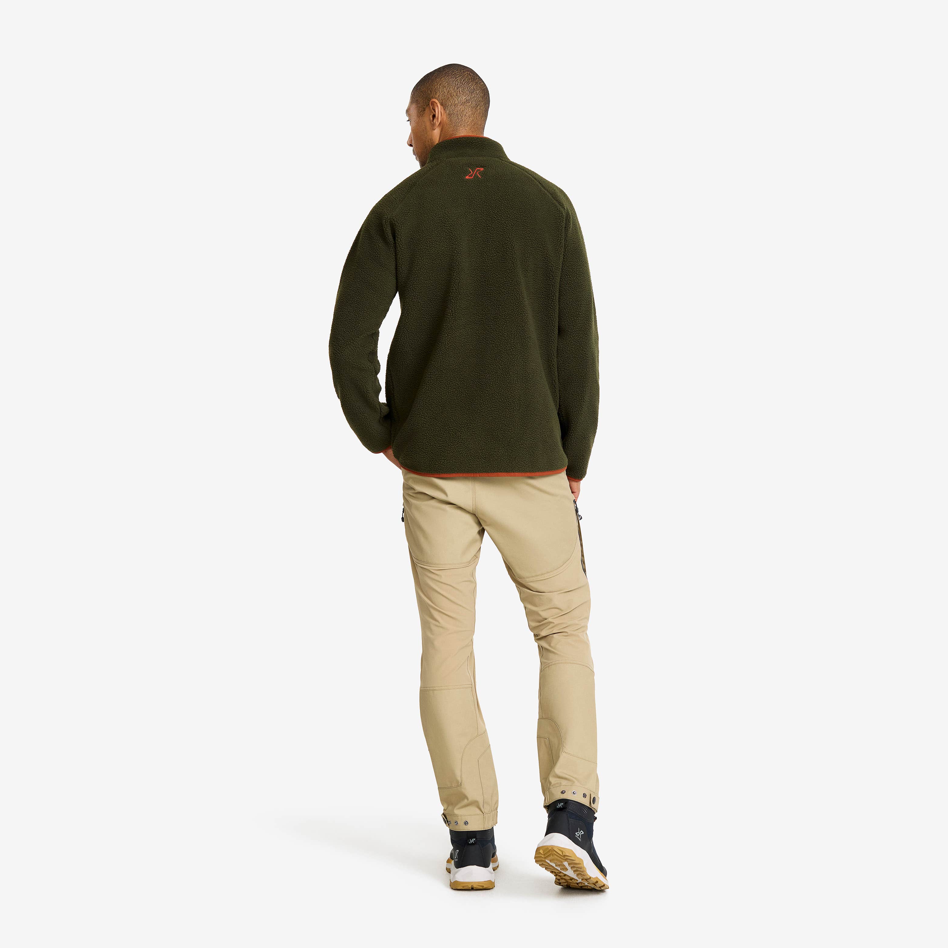 Canyon Full-zip Pile Fleece Herre Forest Night/Rusty Orange