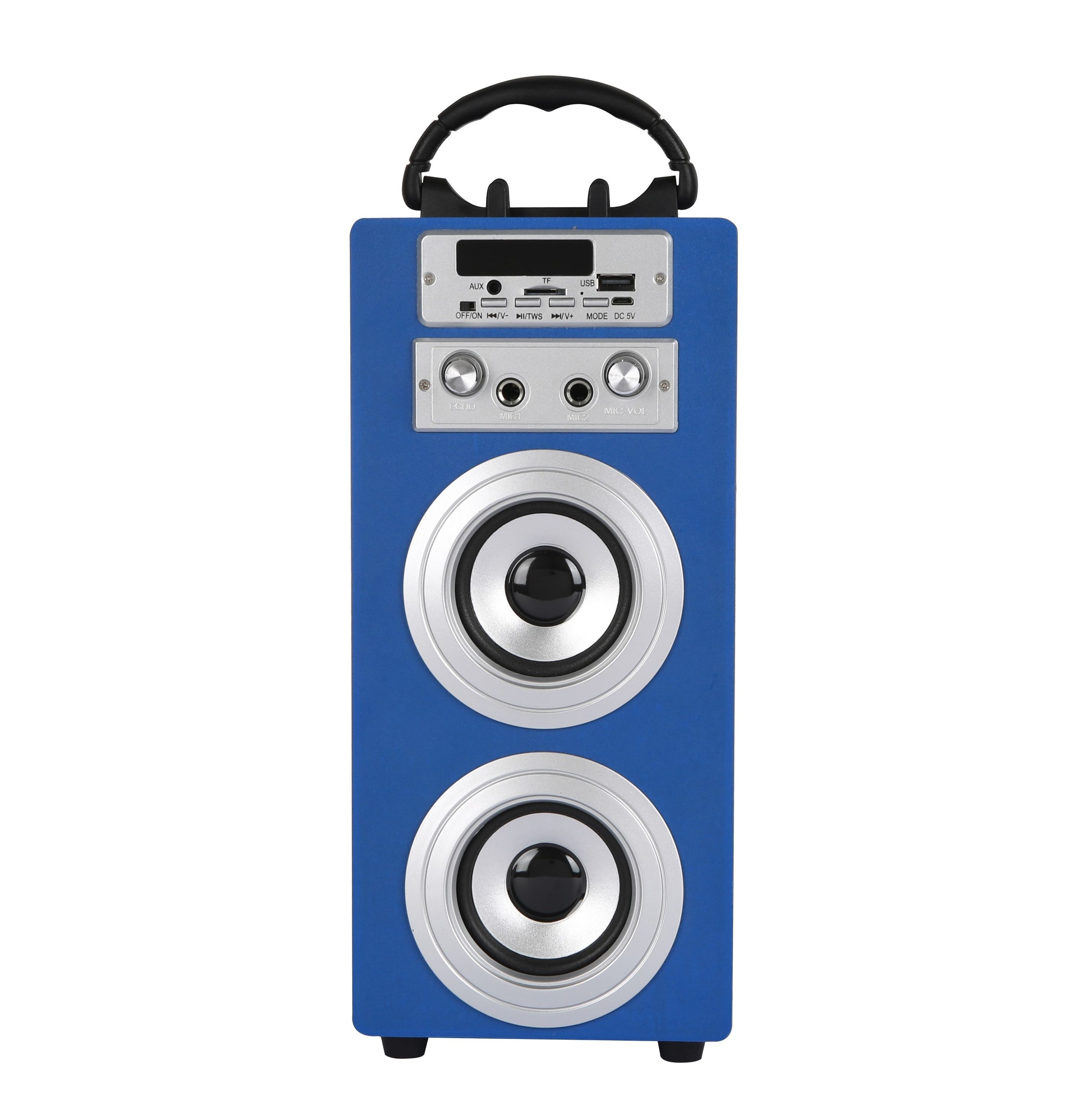 Bluetooth Lautsprecher kabellos 2 x 5 W blau