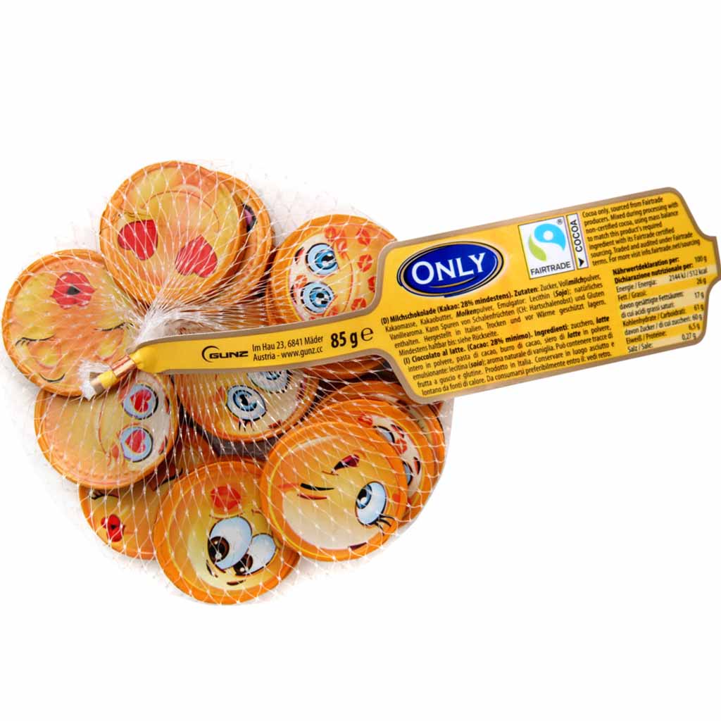 Only Emoji Milchschokolade 85g MHD:30.9.26