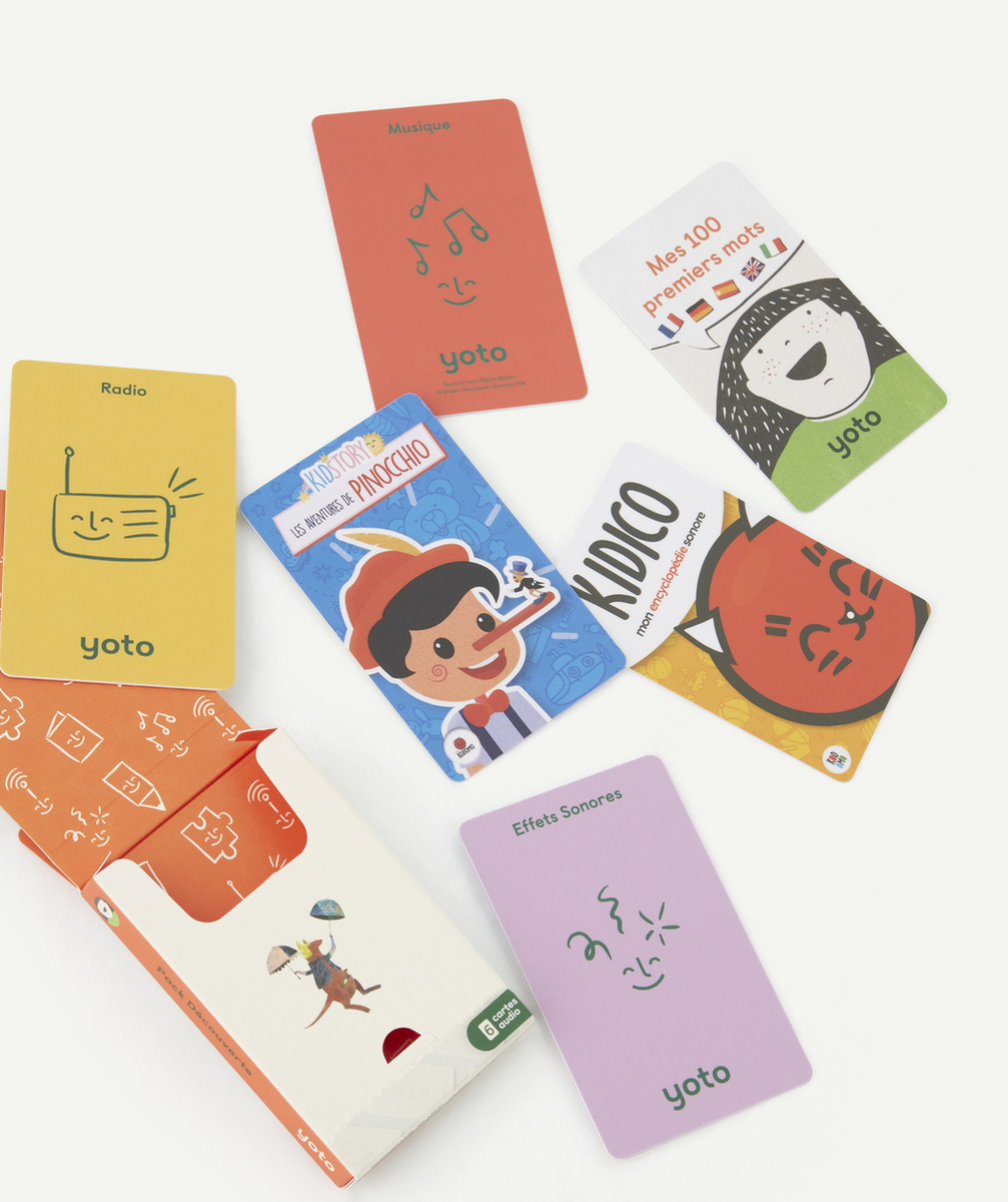 YOTOPACK DE 6 CARTES HISTOIRES AUDIO DE DÉCOUVERTE